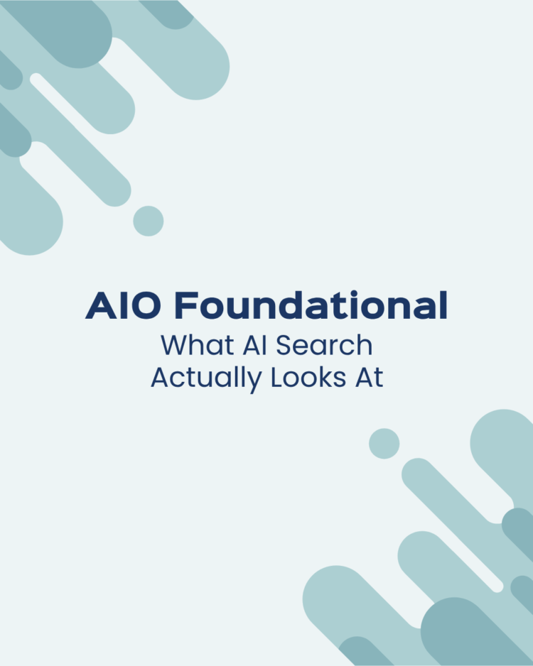AIO Foundation What AI Search Actually Looks At AIO Foundation What AI Search Actually Looks At